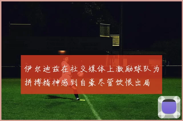 伊尔迪兹在社交媒体上激励球队为拼搏精神感到自豪尽管饮恨出局